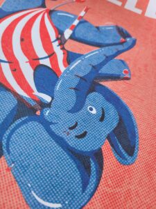 Walle Poster Elefant und Fernsehturm - Bremen
