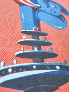 Walle Poster Elefant und Fernsehturm - Bremen