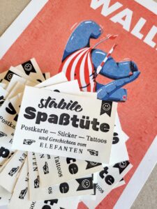 Stabile Spaßtüte: Walle Poster Elefant und Fernsehturm - Bremen 